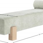 Chenille Fabric Bench - Image 8