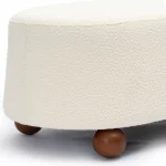 Jerry Boucle Large Ottoman - Image 4