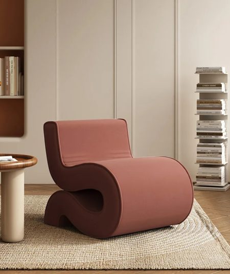 Nordic S-shaped Single Chair