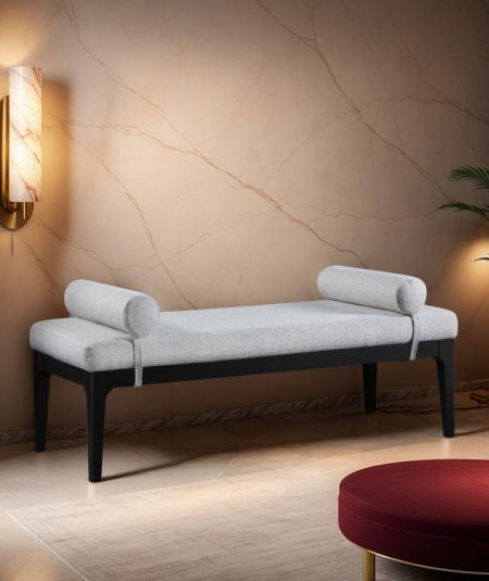 Priscilla Linen Upholstered Bench