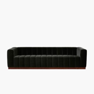 Forte Charcoal Velvet Sofa