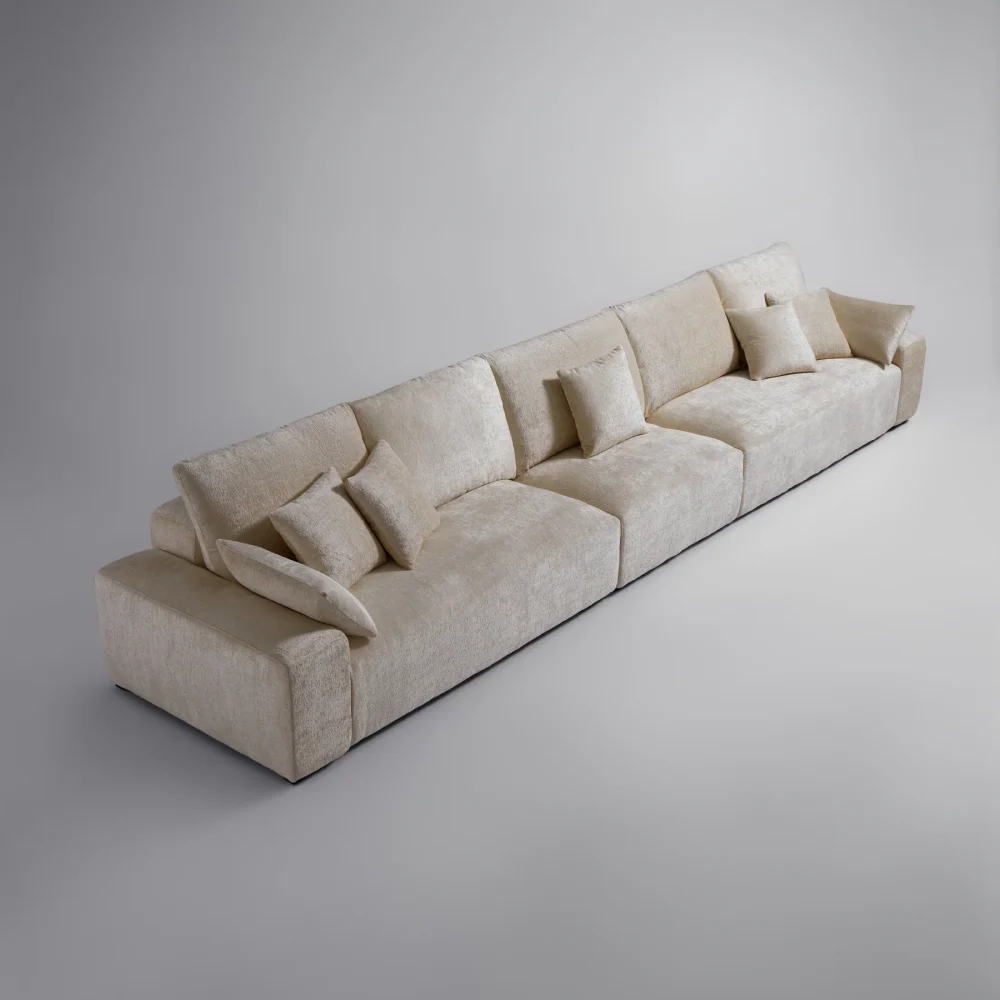 Empress Beige Sofa - Image 3
