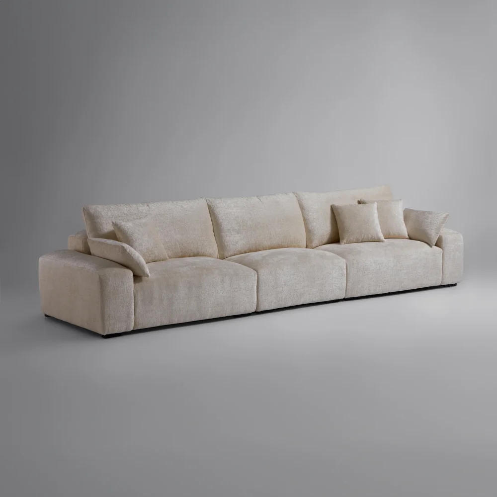 Empress Beige Sofa - Image 5