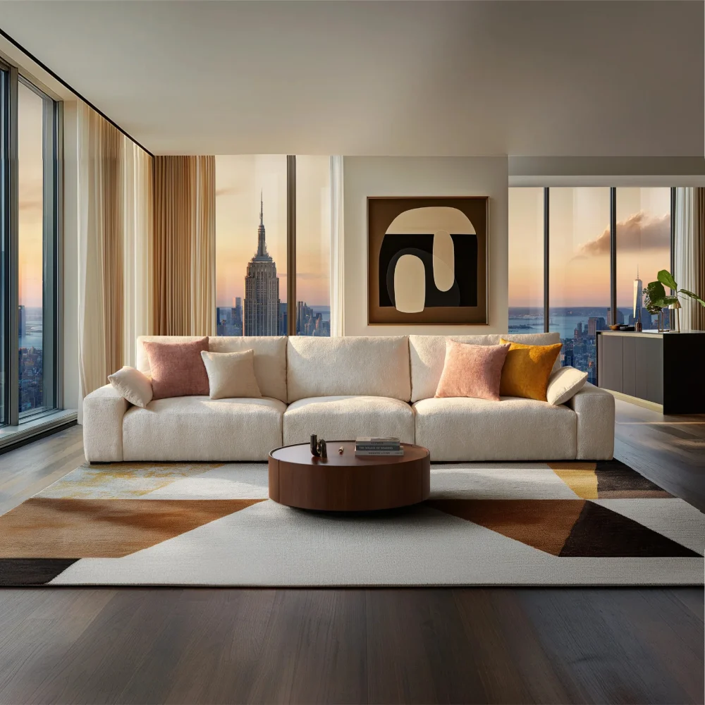 Empress Beige Sofa - Image 2