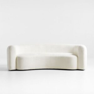 Huggy Curved Boucle Sofa