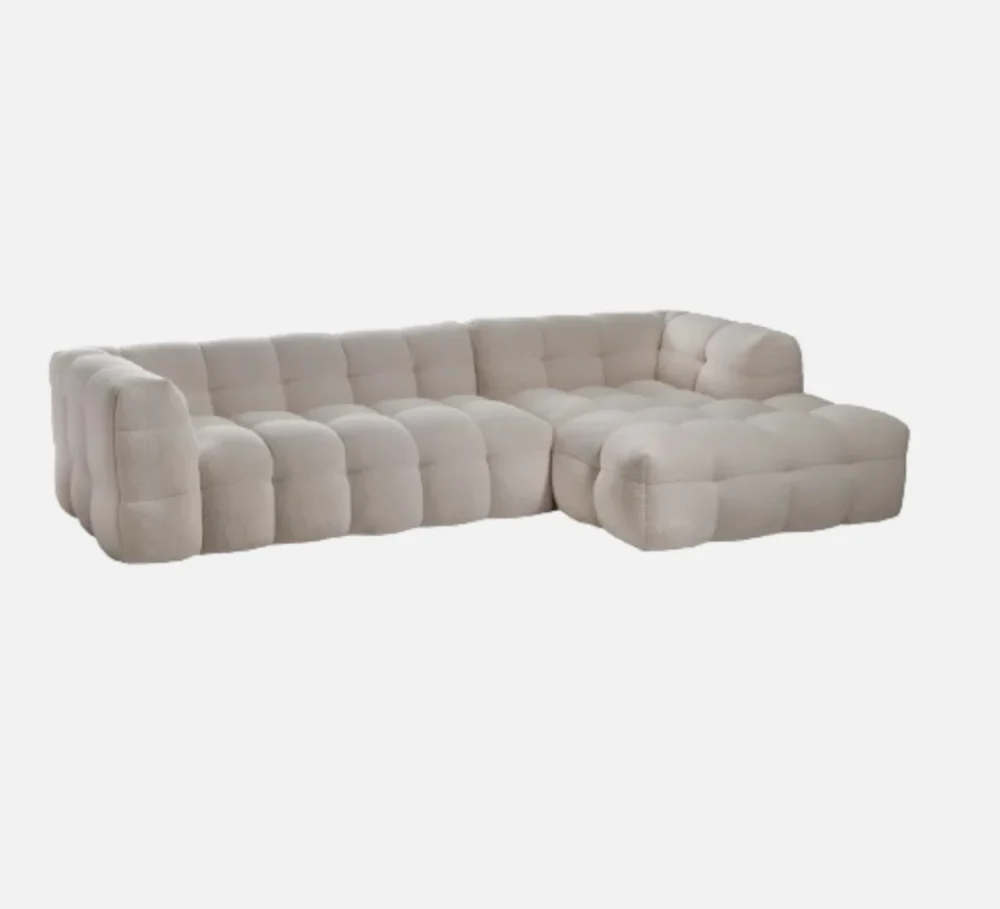 Michelin Boucle Sofa with Chaise - Image 2