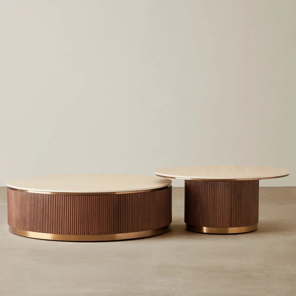 Lux Walnut Veneer Coffee Table - Image 6