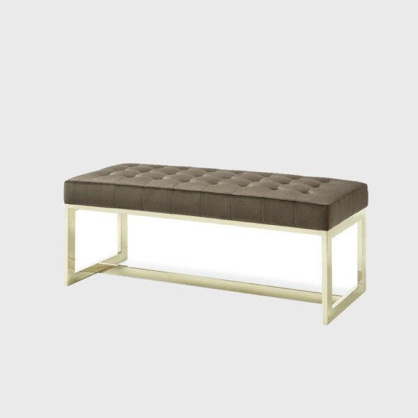 Golden Starline Ottoman Bench - Image 2