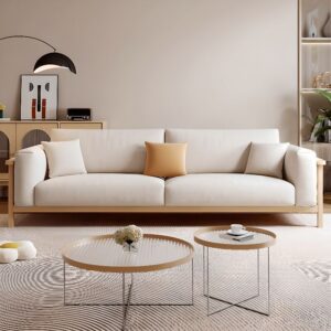 Art Deco Cream Sofa