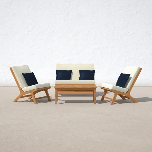 Asuncin Solid Wood 4 Outdoor Seating