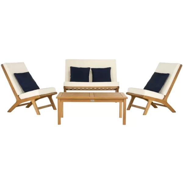 Asuncin Solid Wood 4 Outdoor Seating - Image 5