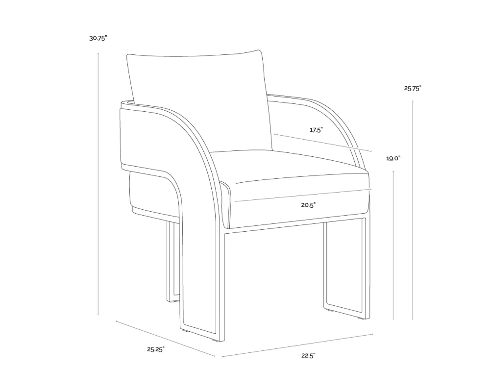Baz Dining Armchair - Image 10