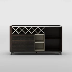 Bro SideBoard Smoked Veneer Sideboard Buffet