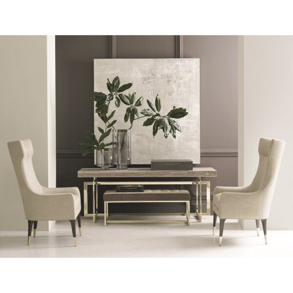 Golden Starline Ottoman Bench - Image 3