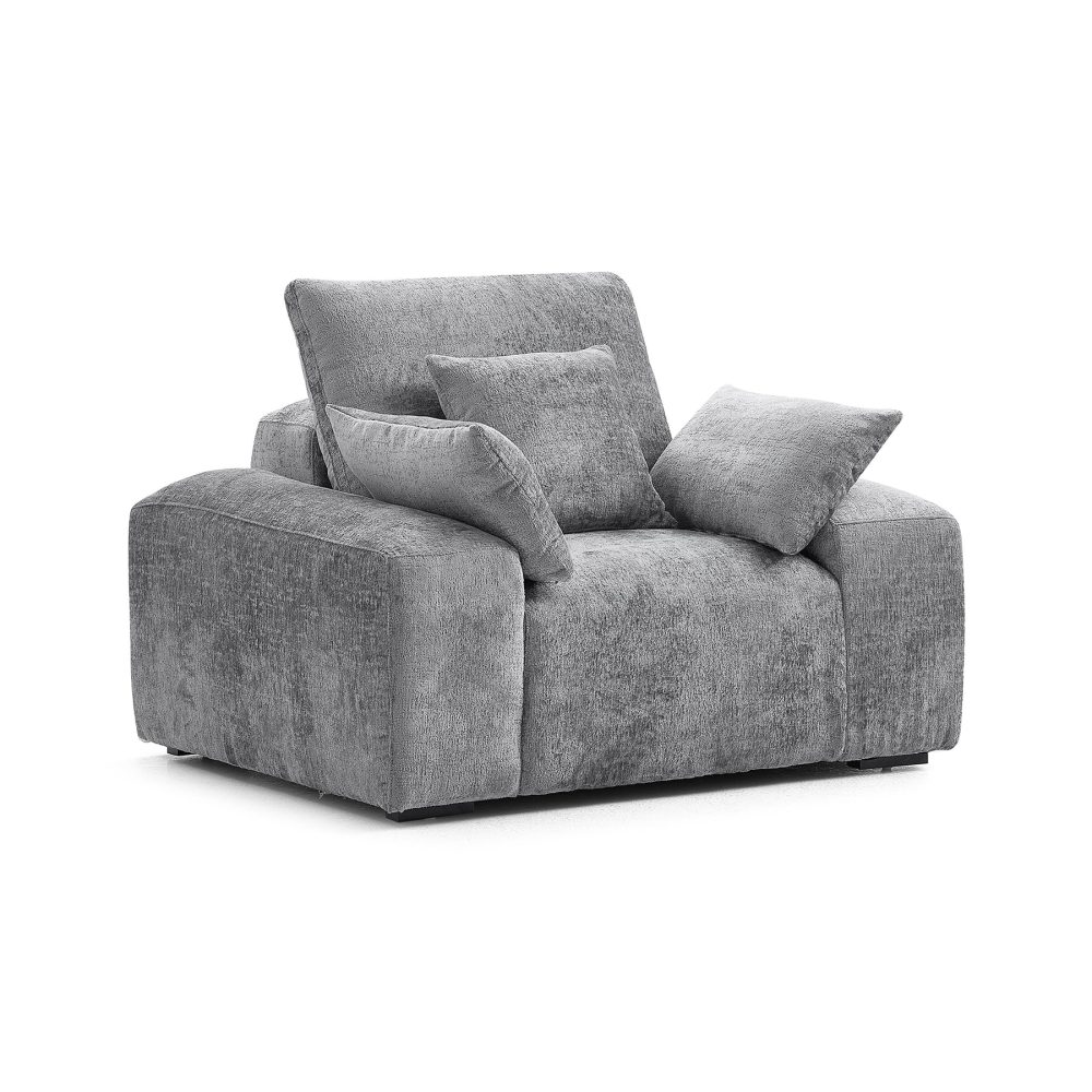 Chenille Velvet Armchair - Image 12