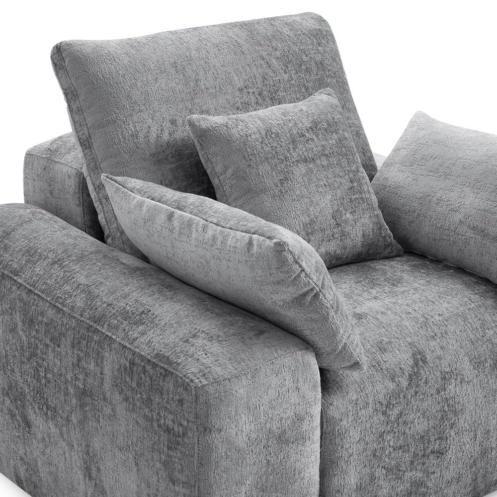 Chenille Velvet Armchair - Image 10