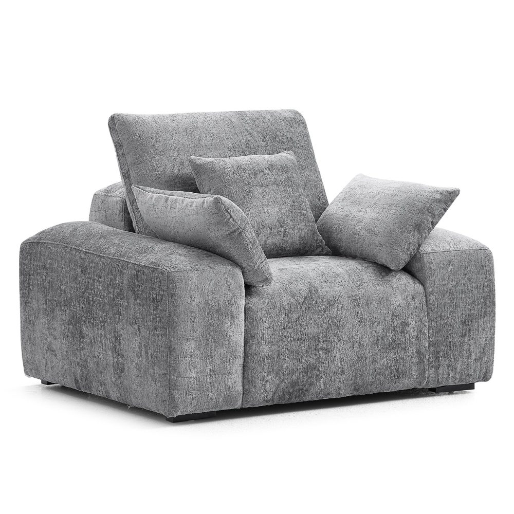 Chenille Velvet Armchair - Image 4