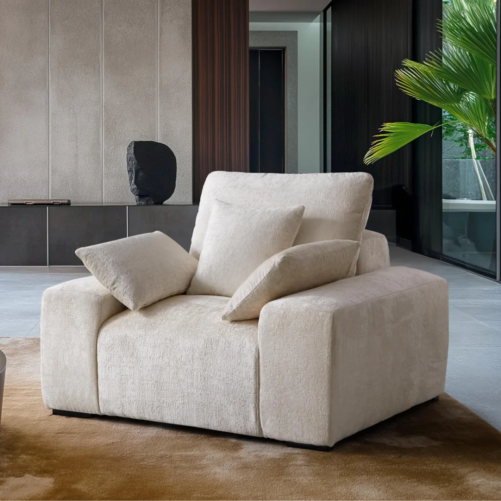 Chenille Velvet Armchair - Image 20