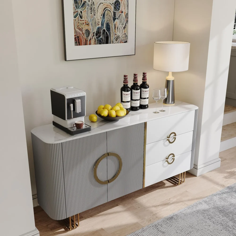 Credenza Sideboard Buffet - Image 4