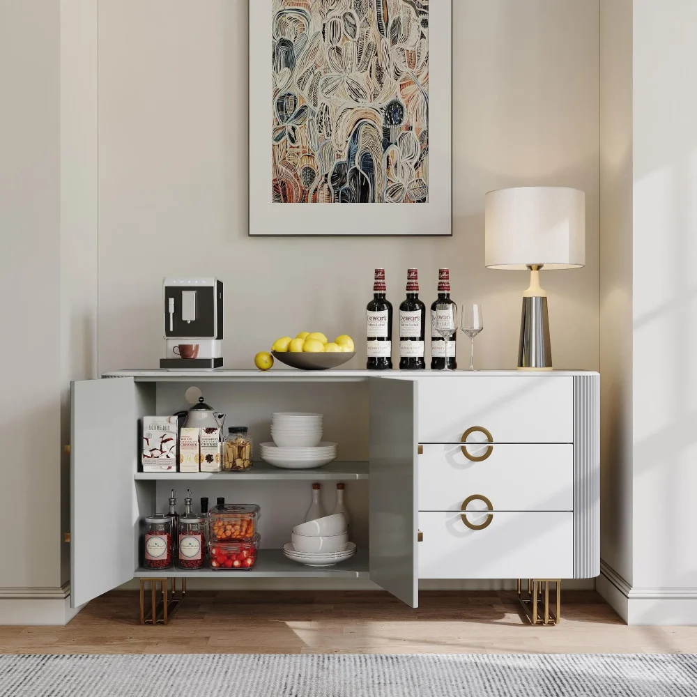 Credenza Sideboard Buffet - Image 7