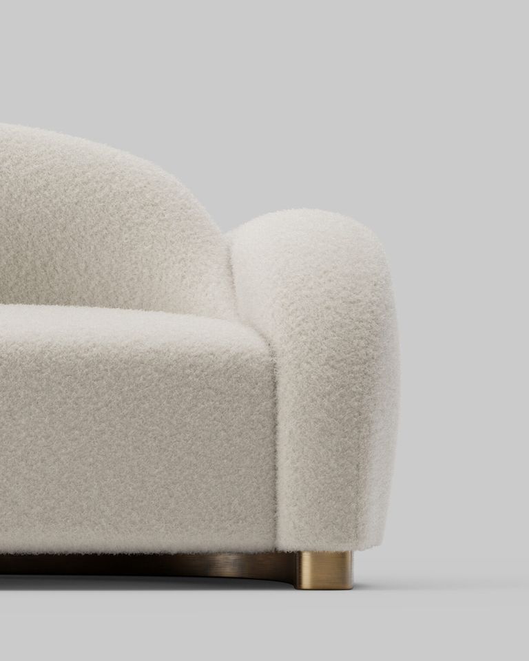Curvao Boucle Sofa - Image 4