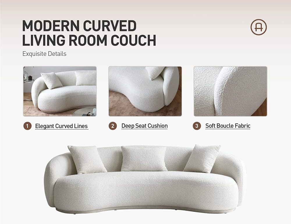Acanva Curved Sofa - Image 8
