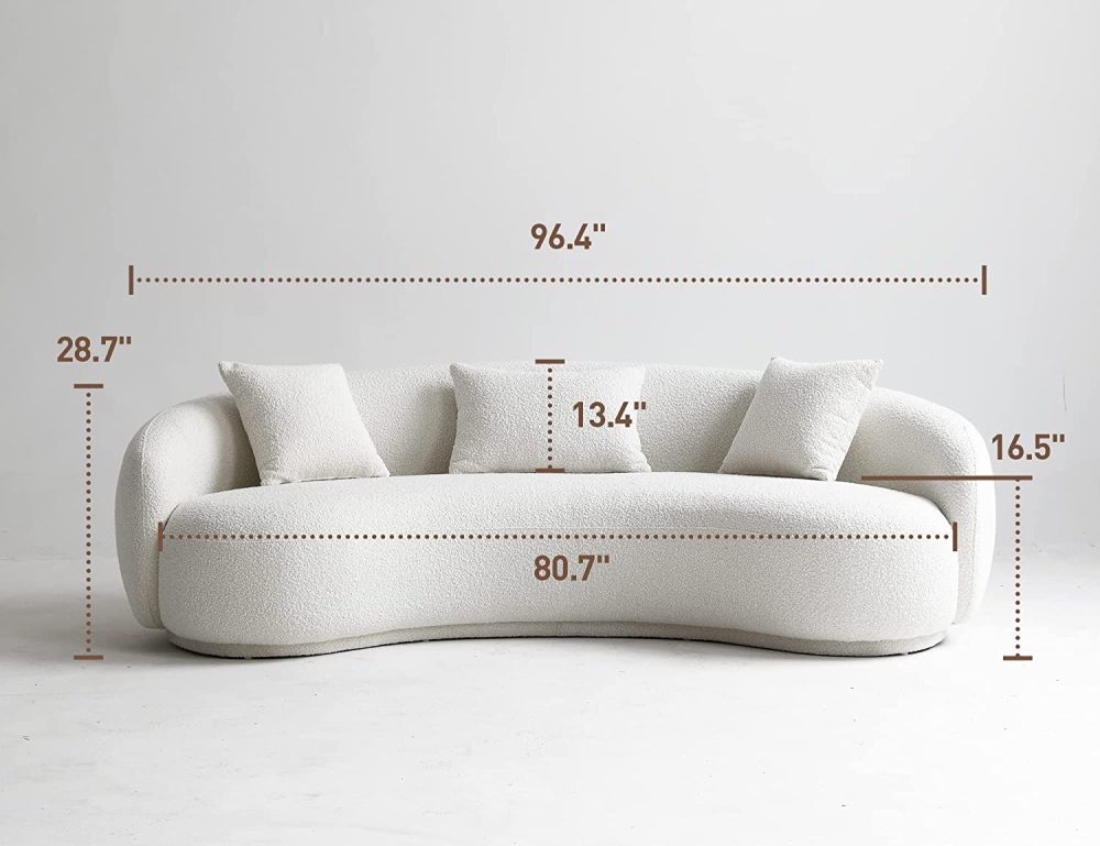 Acanva Curved Sofa - Image 7