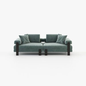 Davis Blue Sofa - 4 Seater