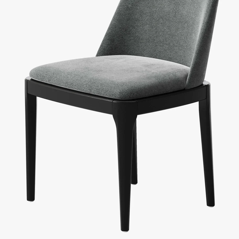 Dark Gray Armless Dining Chairs - Image 9