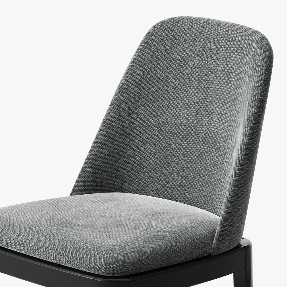 Dark Gray Armless Dining Chairs - Image 8