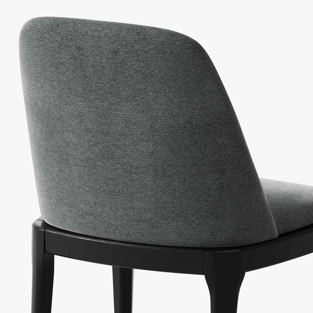 Dark Gray Armless Dining Chairs - Image 11