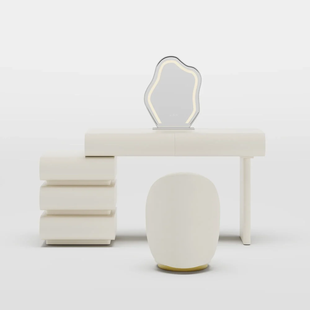 Elijah Luxury Makeup Vanity Table Set - Image 9