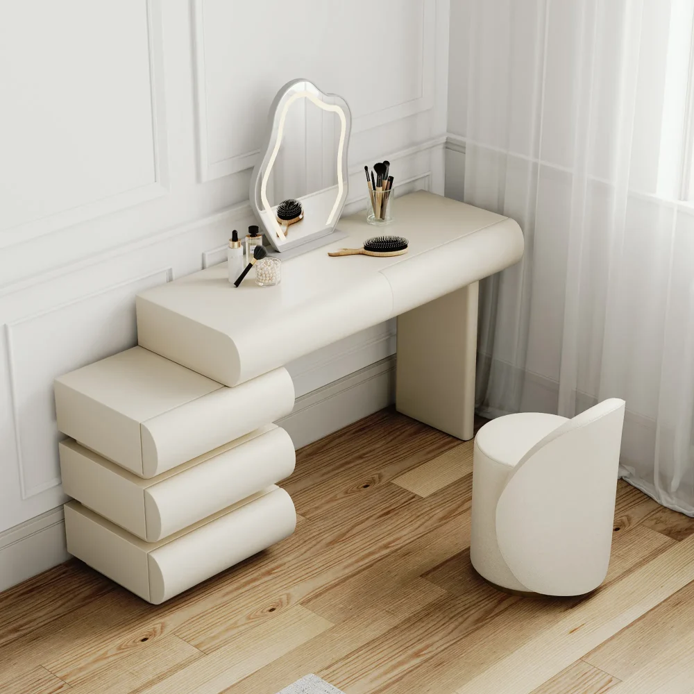 Elijah Luxury Makeup Vanity Table Set - Image 5