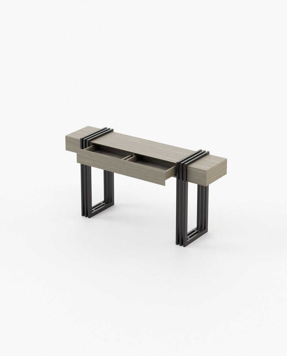 Evelyn Console Aged Oak Matte - Image 5