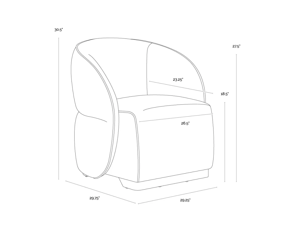 Fatima Lounge Chair - Image 3