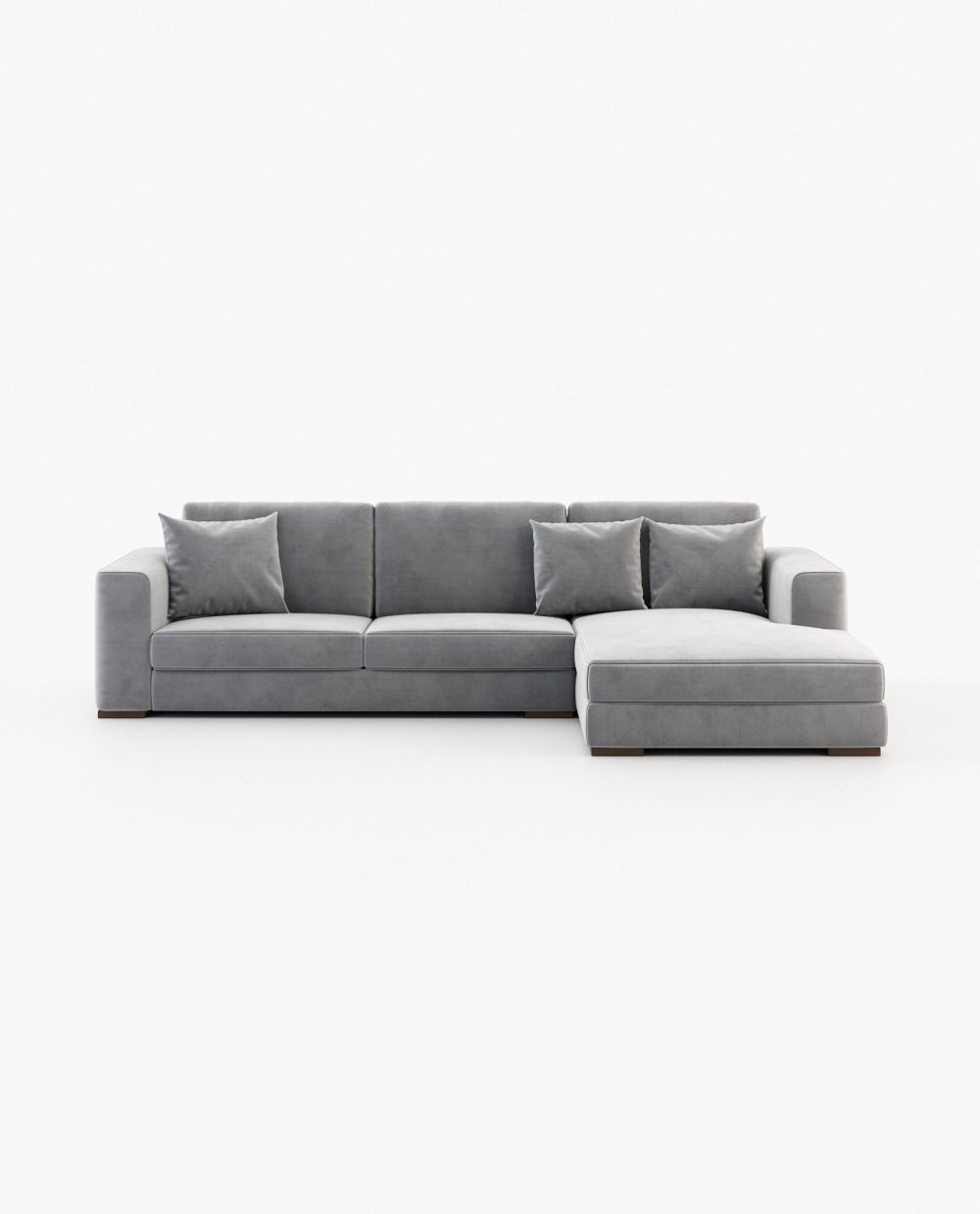Grey Corner Sofa - light Gray