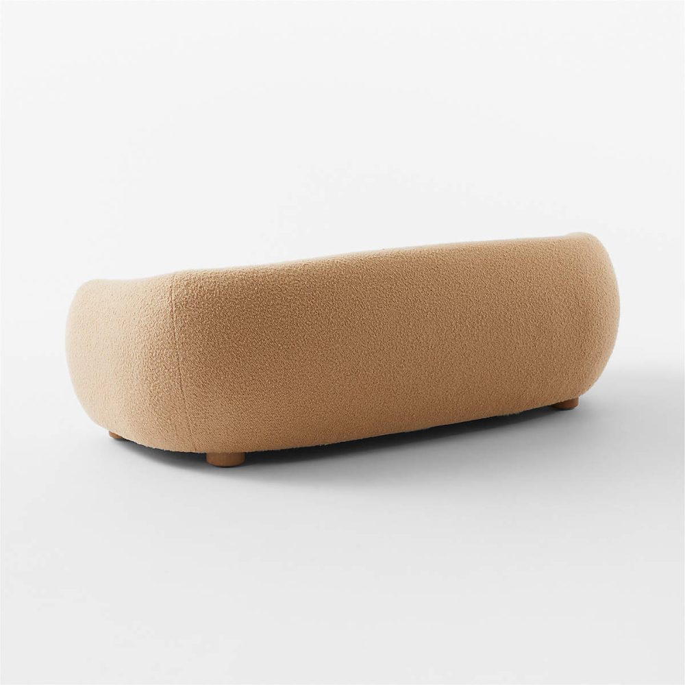 Lazza Camel Brown Boucle Sofa - Image 2