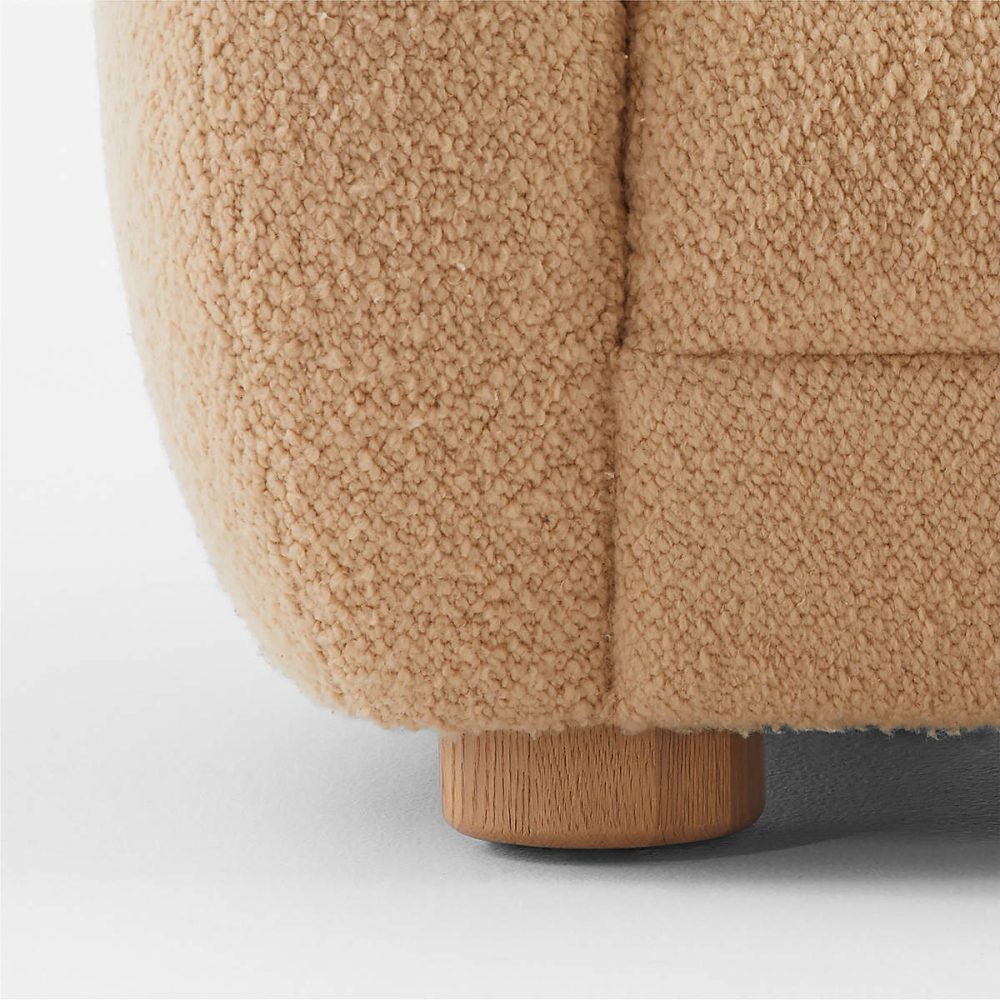 Lazza Camel Brown Boucle Sofa - Image 6