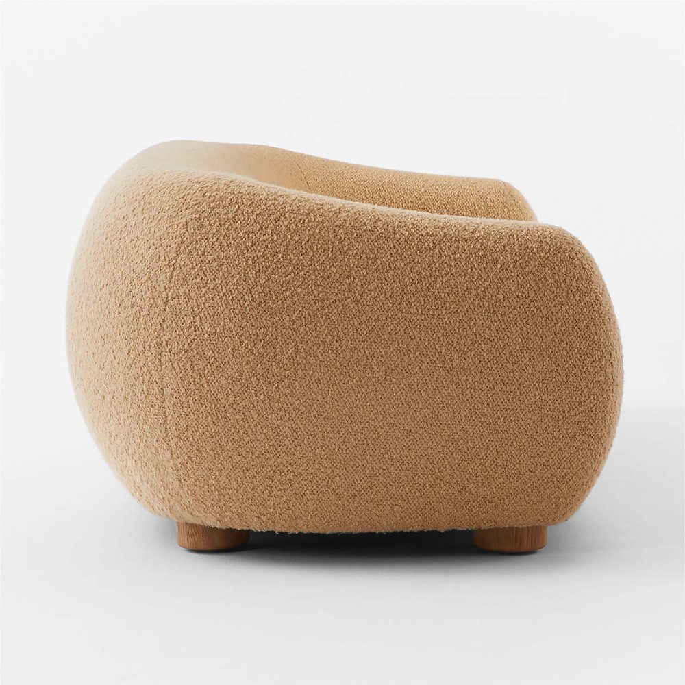 Lazza Camel Brown Boucle Sofa - Image 5