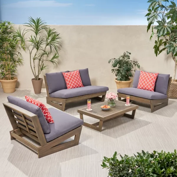 Maelle Acacia Solid Outdoor Wood 4 - Image 3