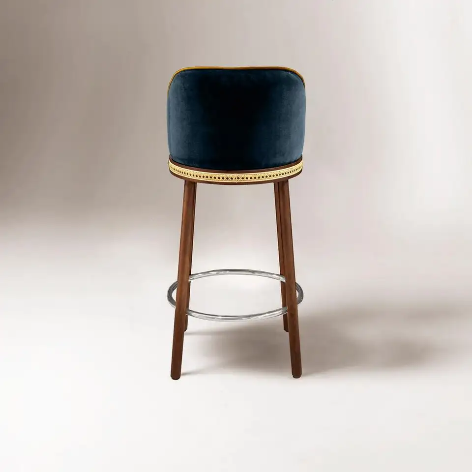 KuKu Wooden Barstool - Image 3