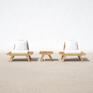 Malmo Acacia Solid Wood 2 Outdoor Seating