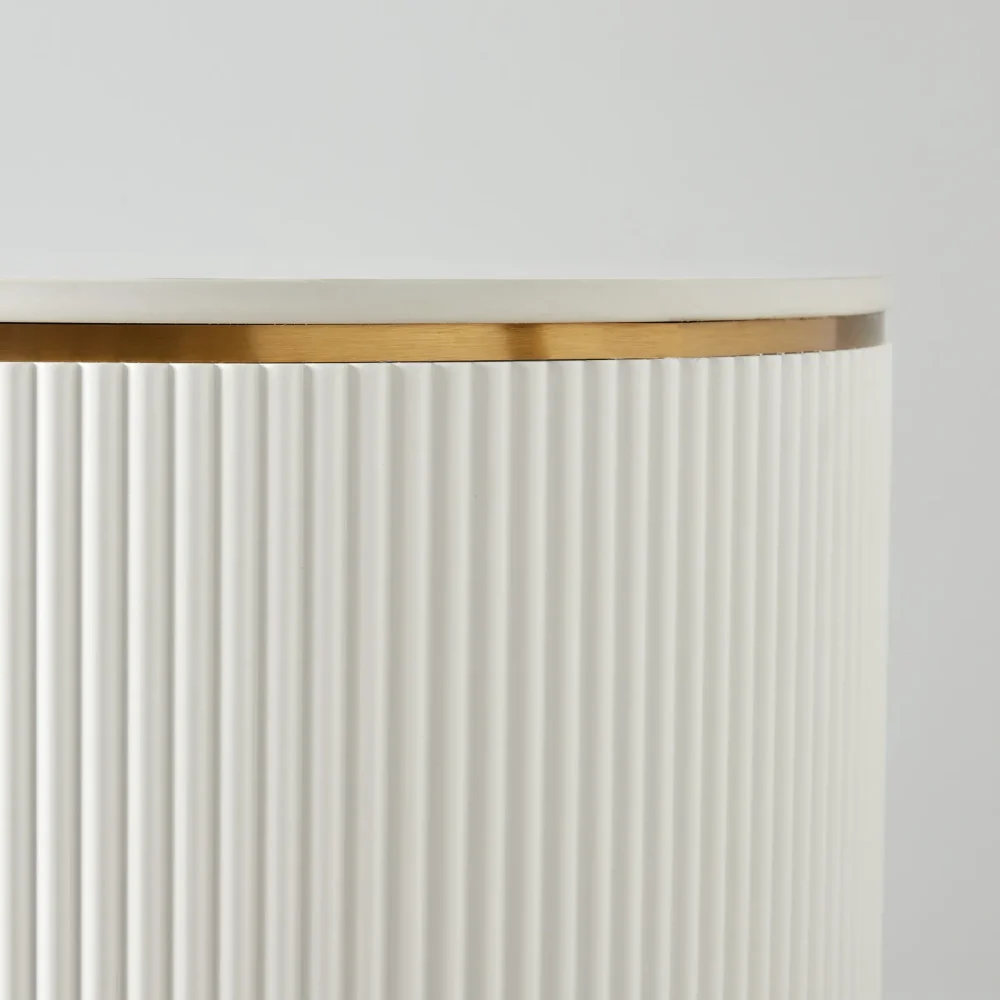 Milan White Side Table - Image 6