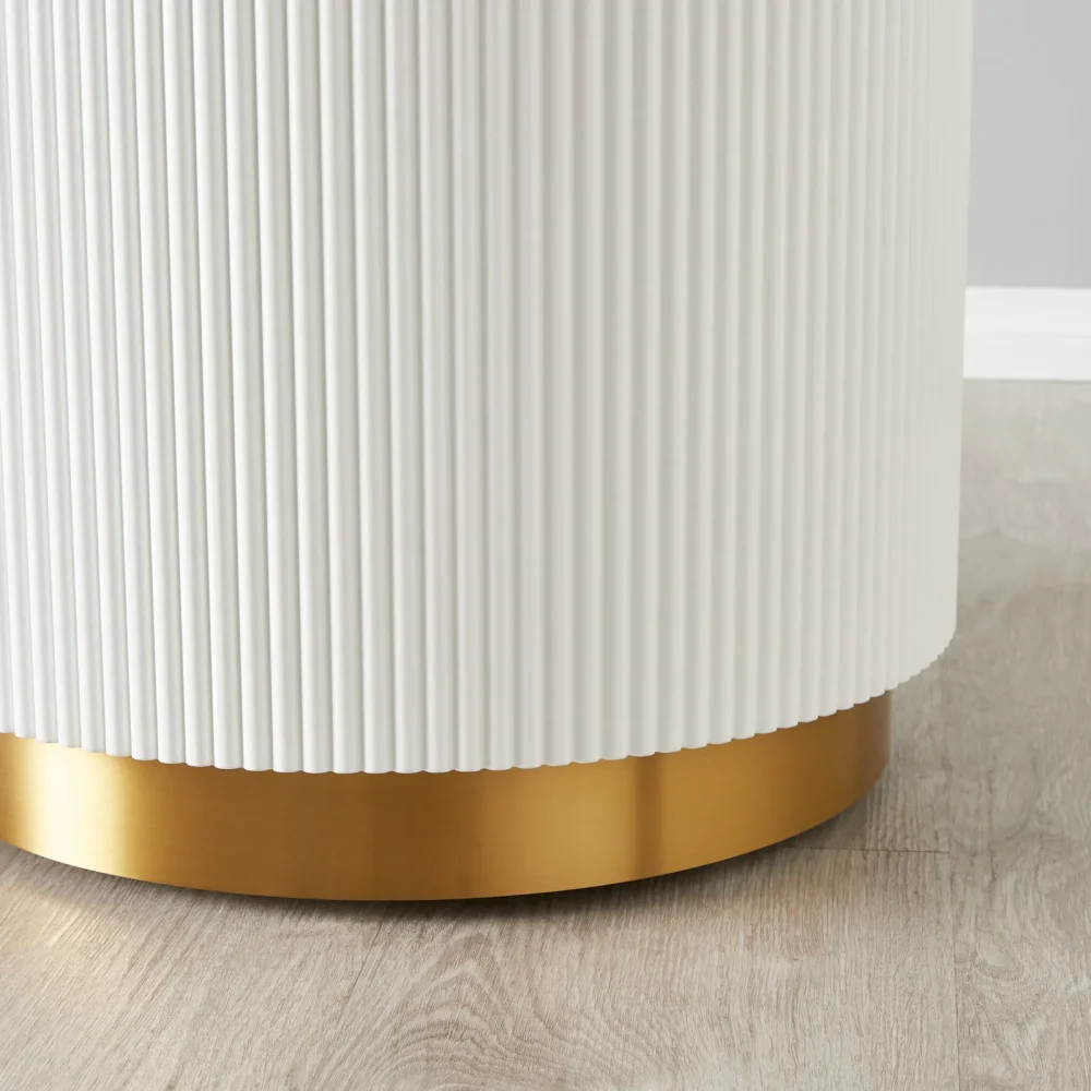 Milan White Side Table - Image 3