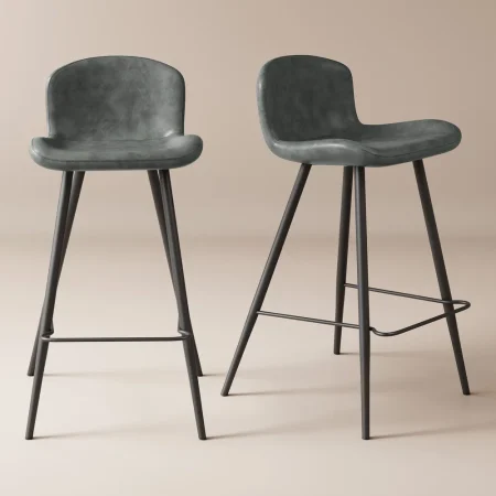 Modena Leather Single Bar Stool