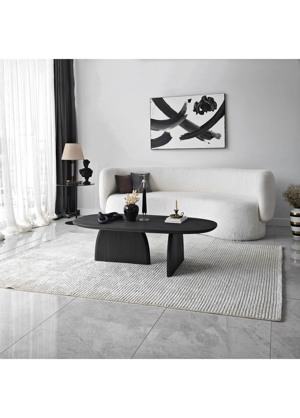Neostill Miami Black Solid Coffee Table - Image 3