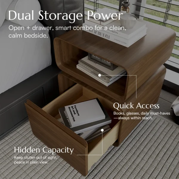Nova Sleek Nightstand - Image 11