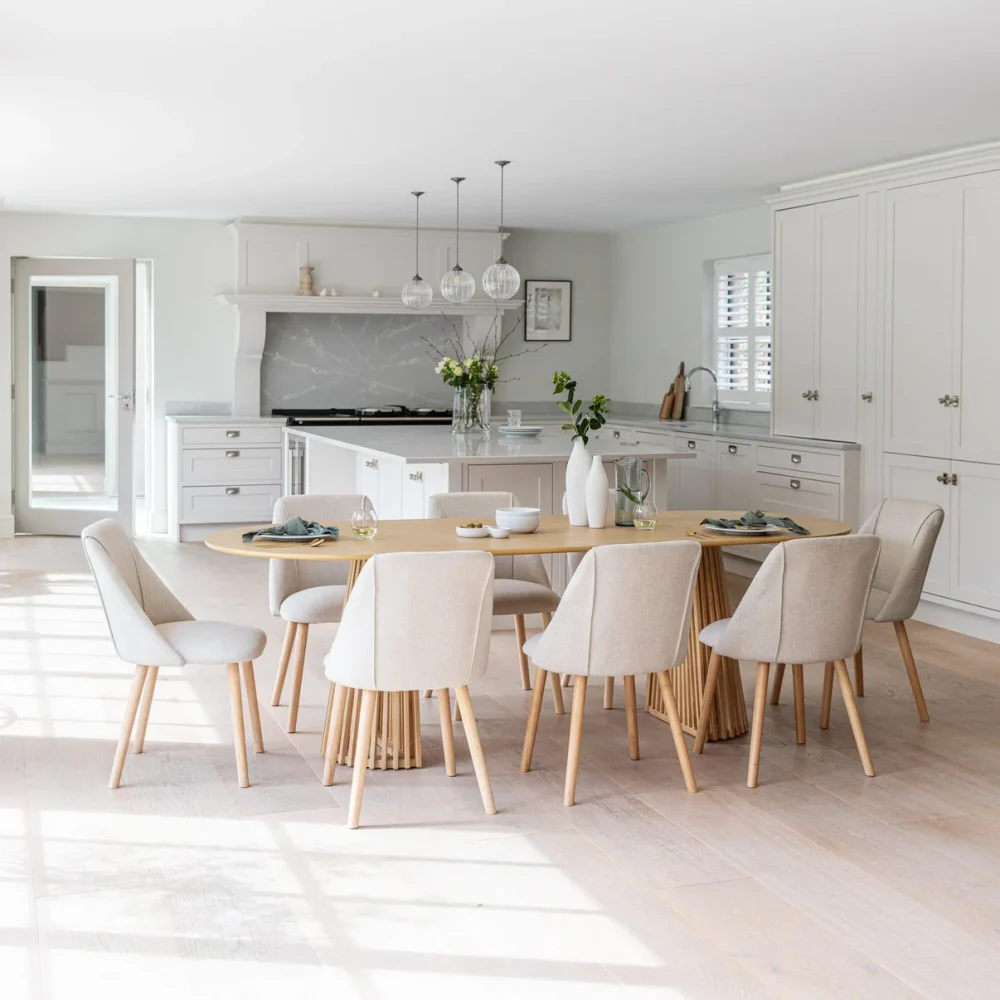 Willow Pale Oak Oval Dining Table - Image 7
