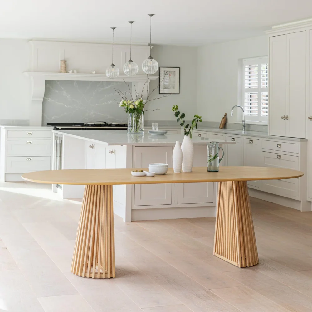 Willow Pale Oak Oval Dining Table - Image 2