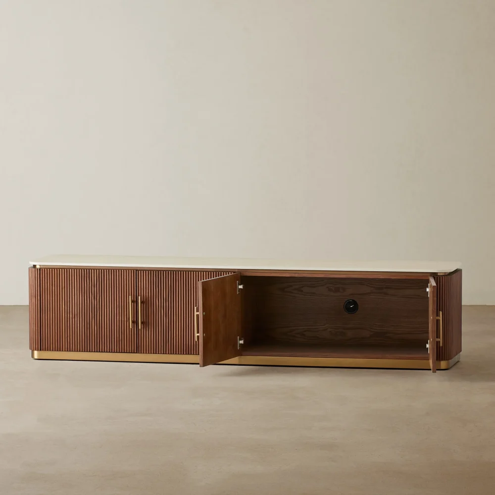 Roberto Walnut Veneer Tv Unit - Image 2